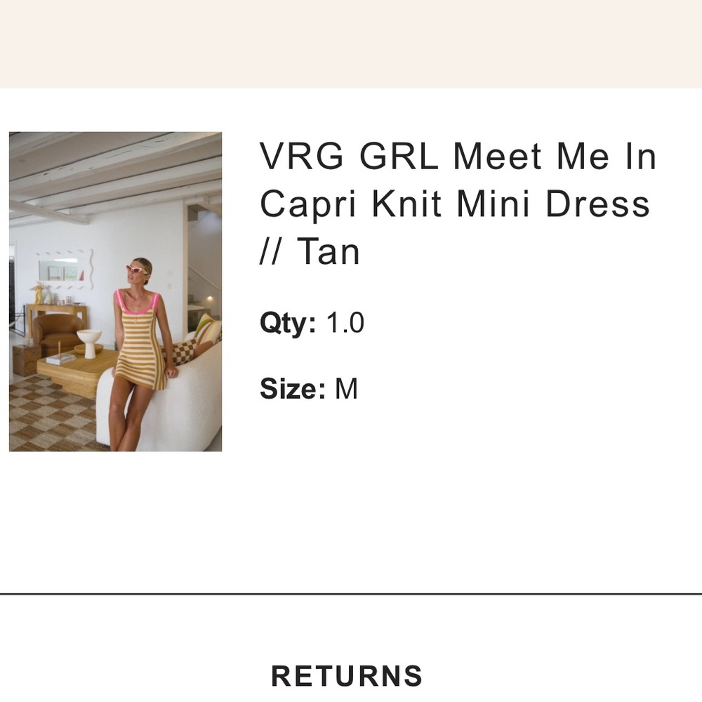 Verge Girl Meet Me in Capri Mini Knit Dress